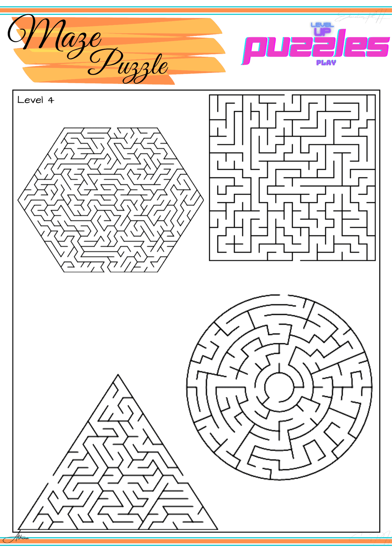 Puzzles | Maze ( Easy to Challenge)