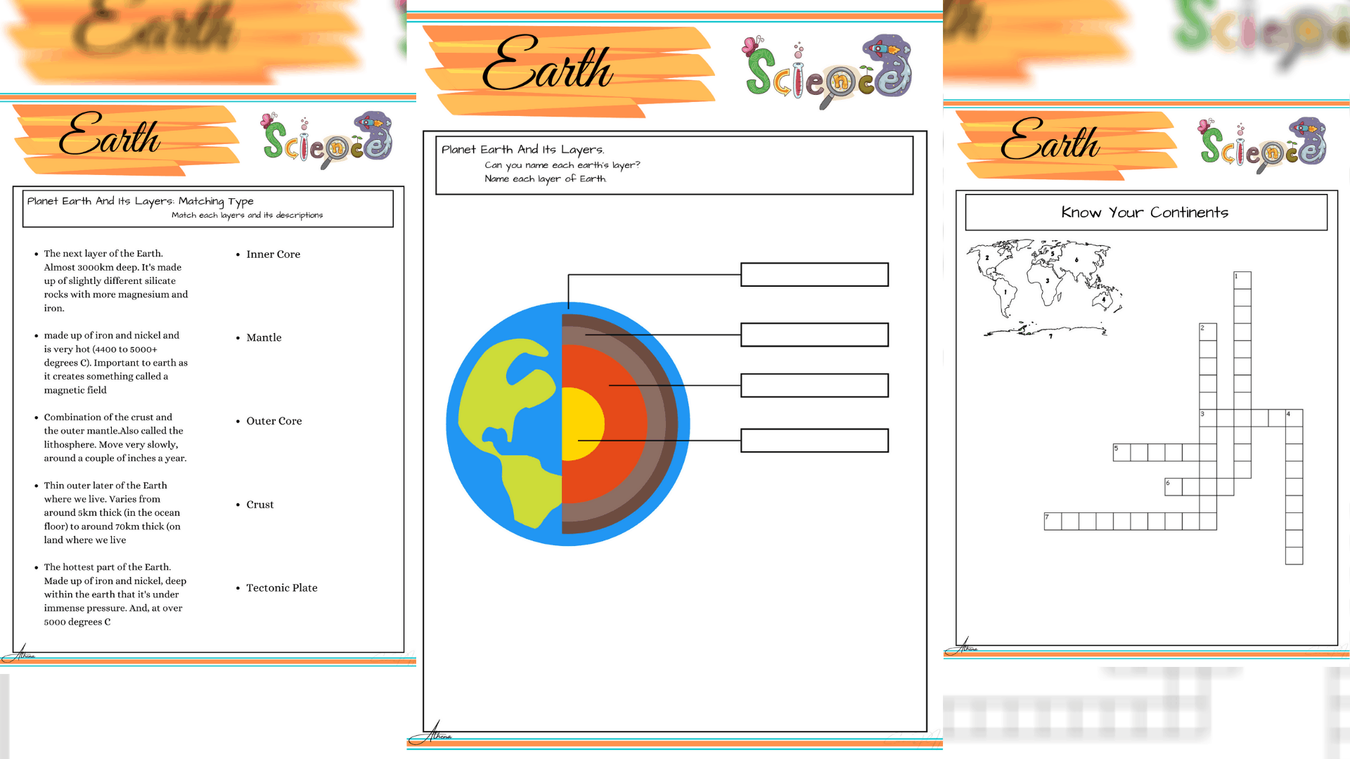 Grade 3 Science | Earth Science Worksheets