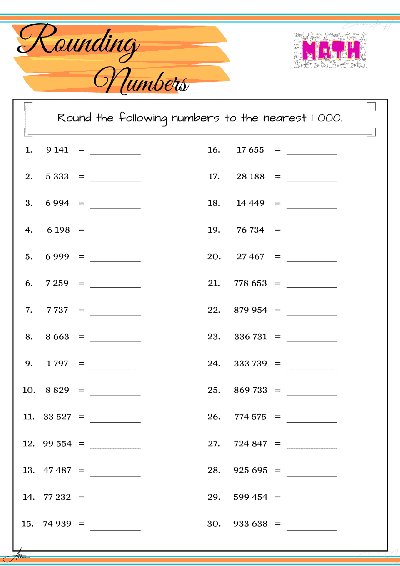 Grade 4 Math | Rounding Number