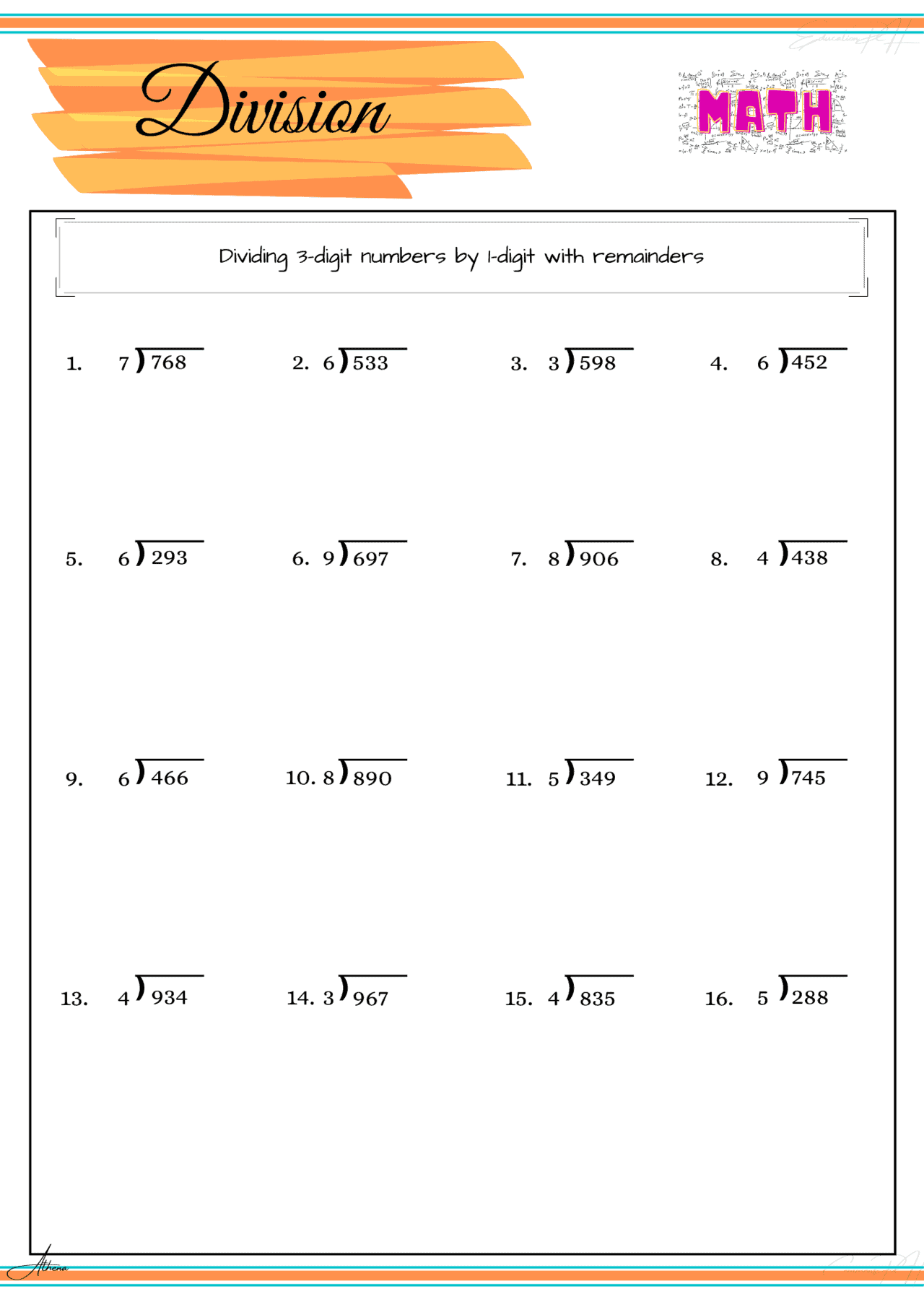 Grade 4 Math | Division V