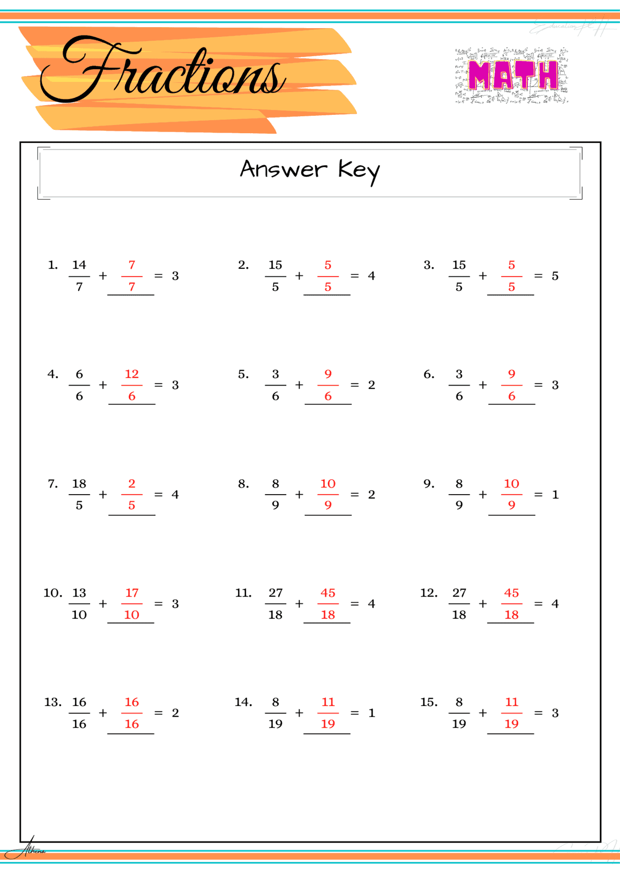 Grade 4 Math | Fractions II (Addition)