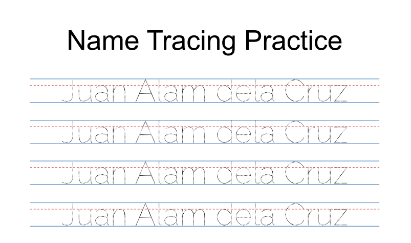Free Tracing Name Printable Name Tracing Name Tracing Worksheets